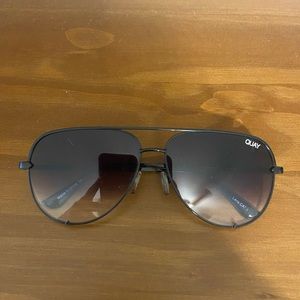 Quay Australia Black Ombré Aviator Sunglasses